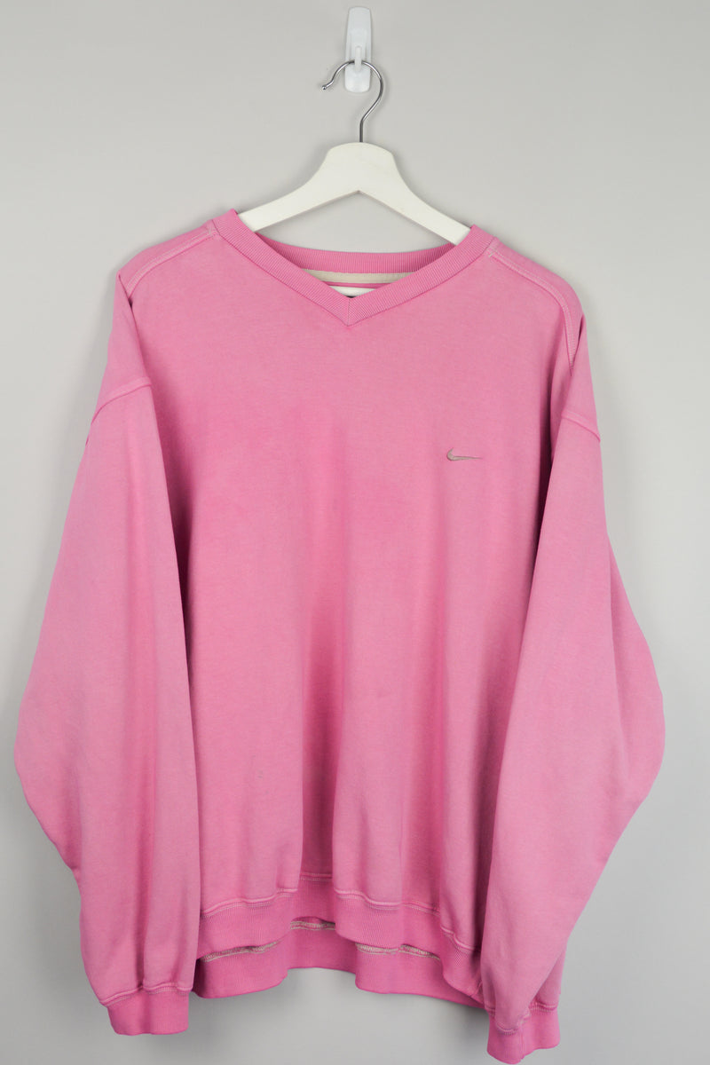 PINK NIKE SWEATER XL